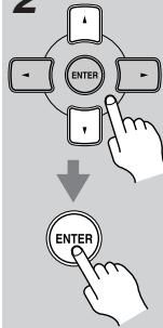 ONKYO HT-R640 - Press the [RECEIVER] or [AMP] button followed by the [SETUP] button. - 1
