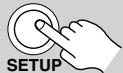 ONKYO HT-R640 - Press the [RECEIVER] or [AMP] button followed by the [SETUP] button. - 3