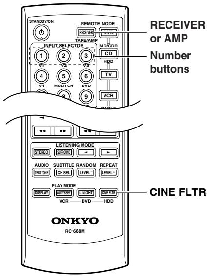 ONKYO HT-R640 - Note: - 1