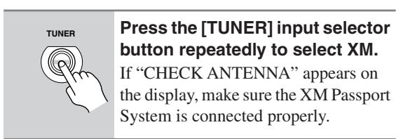 ONKYO HT-R640 - Connecting the XM Passport System - 4