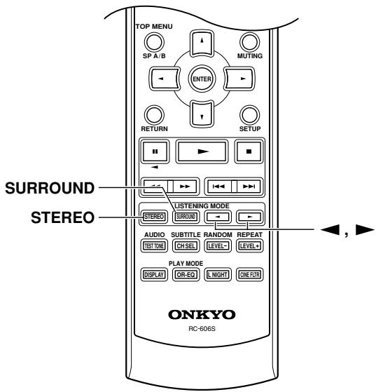 ONKYO HT-S580 - Selecting with the Remote Controller - 1