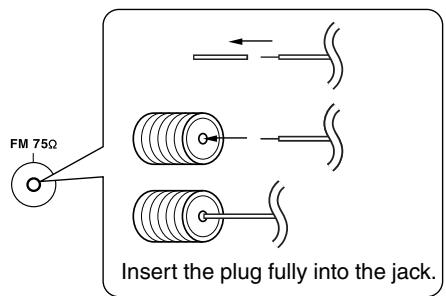 ONKYO HT-S580 - Attach the FM antenna, as shown. - 1