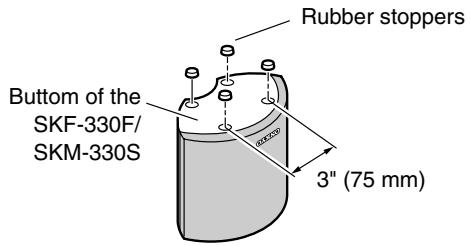 ONKYO HT-S580 - Using Rubber Stoppers with the Speakers - 1