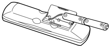 ONKYO HT-S670 - Installing the Batteries - 2