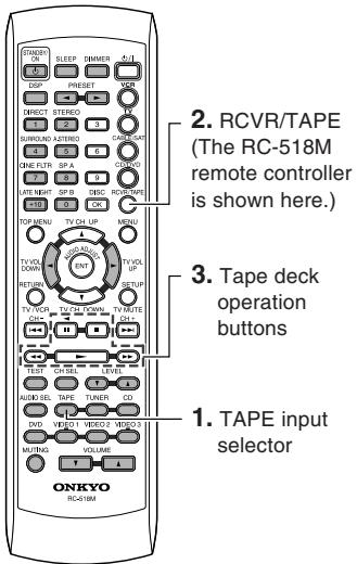 ONKYO HT-S670 - Using the remote controller with your other AV components - 2
