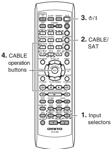 ONKYO HT-S670 - Using the remote controller with your other AV components - 2