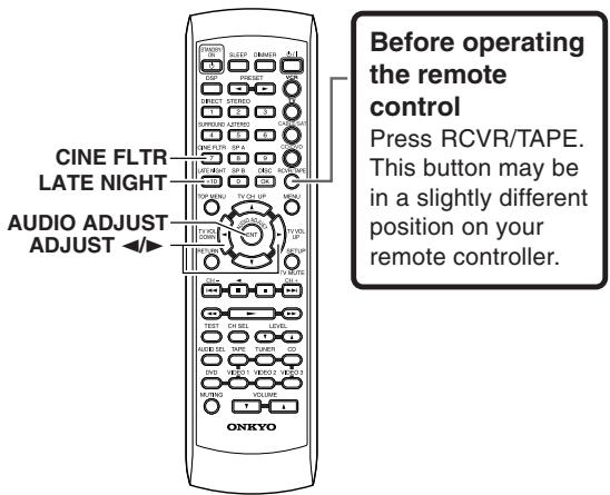 ONKYO HT-S670 - Audio adjust function - 2