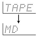 ONKYO HT-S670 - Switch the source from TAPE to MD - 1