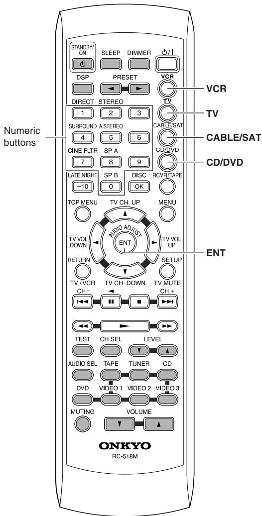 ONKYO HT-S670 - Check to see if you can control the AV component from the remote controller. - 1