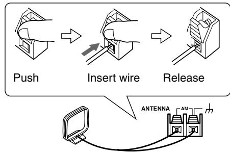 ONKYO HT-S780 - Connecting the AM Loop Antenna - 2