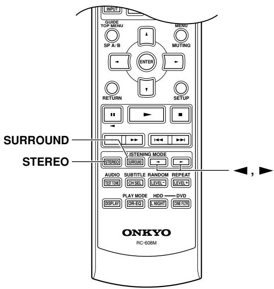 ONKYO HT-S780 - Selecting with the Remote Controller - 1