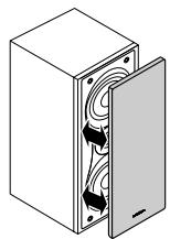 ONKYO HT-S780 - ■ Attaching and detaching the speaker grilles - 1