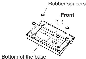 ONKYO HTP-750 - Using the included rubber spacers - 1