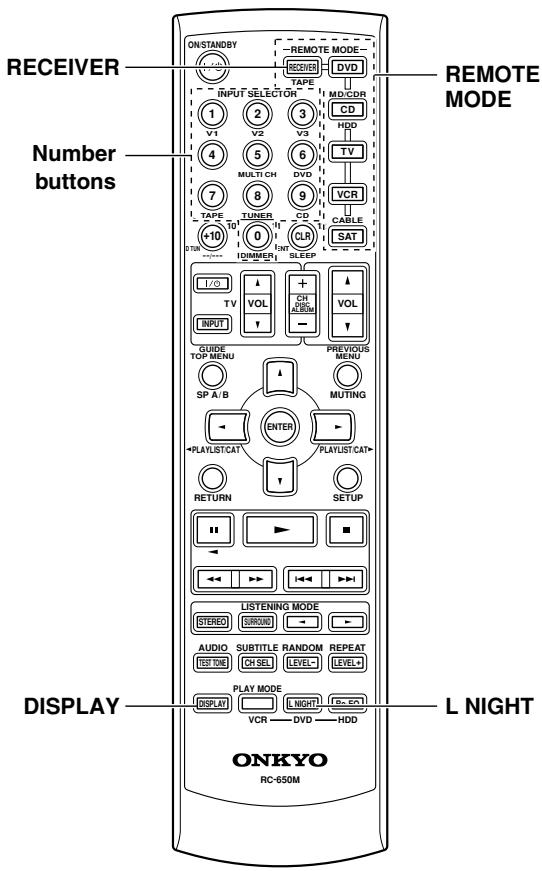 ONKYO SKC-940C - Entering Remote Control Codes - 1