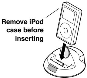 ONKYO SKW-750 - Putting Your iPod in the RI Dock - 1