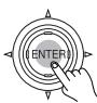 ONKYO TX-DS595 - Press the jog dial or ENTER button on the remote controller. - 2