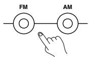 ONKYO TX-DS595 - Selecting a preset radio station - 1