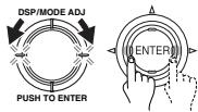 ONKYO TX-DS595 - Turn the jog dial or press the or cursor button on the remote controller to select the listening mode. - 1