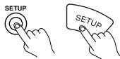 ONKYO TX-DS595 - Press the RETURN button. - 2