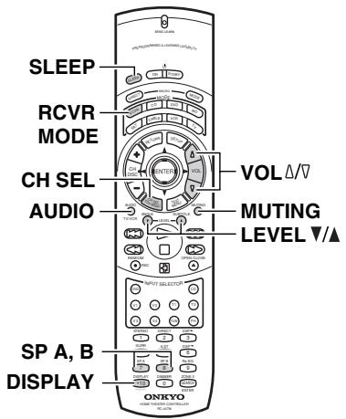 ONKYO TX-DS595 - When using the remote controller (for more details, see page 9) - 2