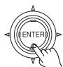 ONKYO TX-DS595 - Press the jog dial or the ENTER button on the remote controller. - 4