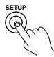 ONKYO TX-DS595 - Press the SETUP button. - 1