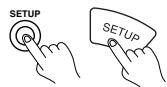 ONKYO TX-DS595 - Press the RETURN button. - 2