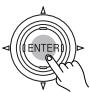 ONKYO TX-DS595 - Press the jog dial or the ENTER button on the remote controller. - 2
