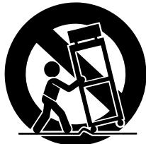 ONKYO TX-DS595 - PORTABLE CART WARNING - 1