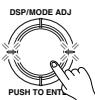 ONKYO TX-DS595 - Press either the jog dial or the cursor button on the remote controller once. - 1