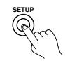 ONKYO TX-DS595 - Press the SETUP button. - 1