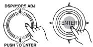 ONKYO TX-DS595 - Press the jog dial or ENTER button on the remote controller. - 1