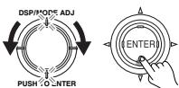 ONKYO TX-DS595 - Press the jog dial or the ENTER button on the remote controller. - 2