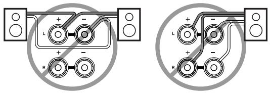 ONKYO TX-SR504 - Speaker Connection Precautions - 2