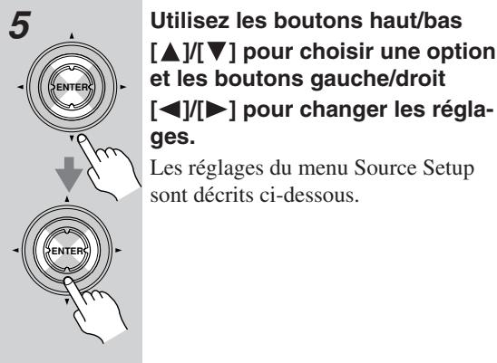 ONKYO TX-SR805 - Réglage de source - 5
