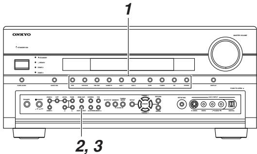 ONKYO TX-SR805 - Utilisation du bouton digital INPUT - 1