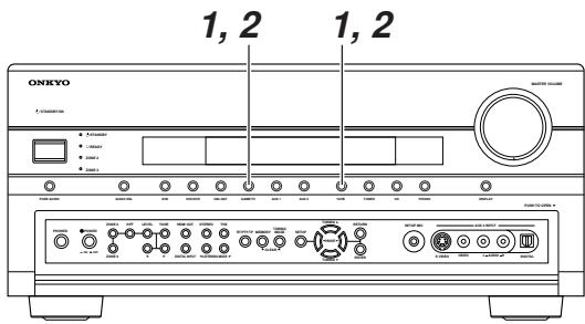 ONKYO TX-SR875 - Changer l'affichage du sélecteur d'entrée - 1
