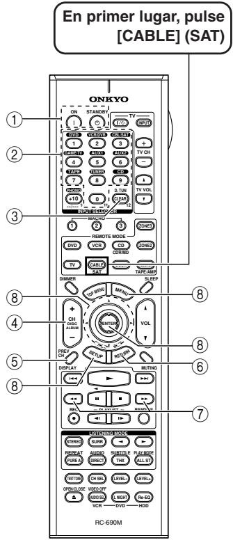 ONKYO TX-SR875 - Pulse de nuevo el botón [RECEI-VER] REMOTE MODE. - 3