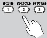 ONKYO TX-SR875 - Mantenga pulsado el botón [RECEIVER] REMOTE MODE y, a continuación, pulse el botón [INPUT] del televisor. - 1