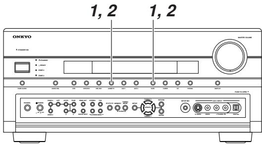 ONKYO TX-SR875 - Cambiar la visualización de entrada - 1