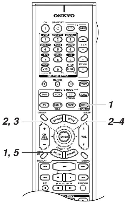 ONKYO TX-SR875 - Configuración del entrada video componente - 1