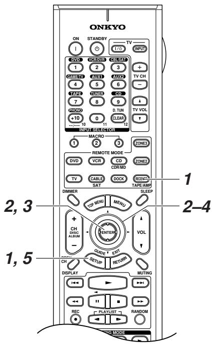 ONKYO TX-SR875 - Configuración de la entradaanalógica - 1