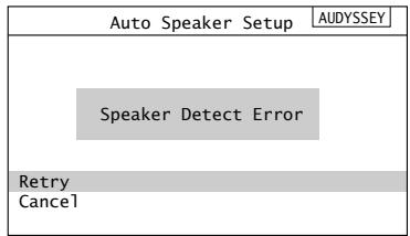 ONKYO TX-SR875 - Error detection of los altavoces - 7