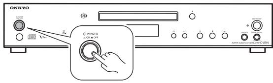 ONKYO C-S5VL - Press the POWER button on the front of the unit to turn it on. - 1