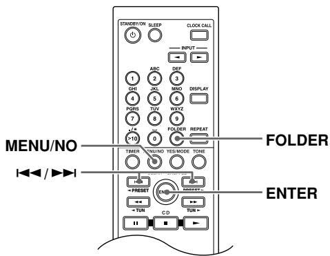 ONKYO CR-315 - Selecting MP3 Files in Navigation Mode - 1