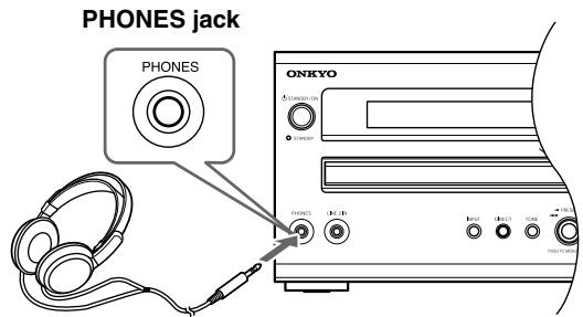 ONKYO CR-315 - Using Headphones - 1