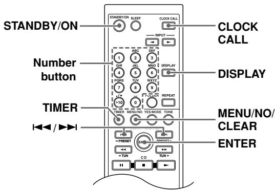 ONKYO CR-315 - Setting the Clock Manually - 1