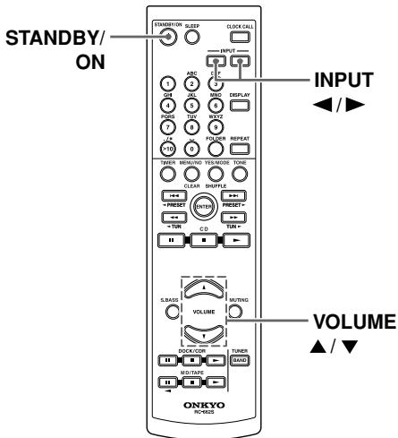 ONKYO CR-315 - Adjusting the Volume - 3