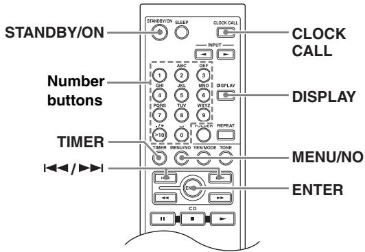 ONKYO CR-325 - Setting the Clock Manually - 1