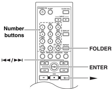 ONKYO CR-325 - Selecting MP3 Files in All Folder Mode - 1
